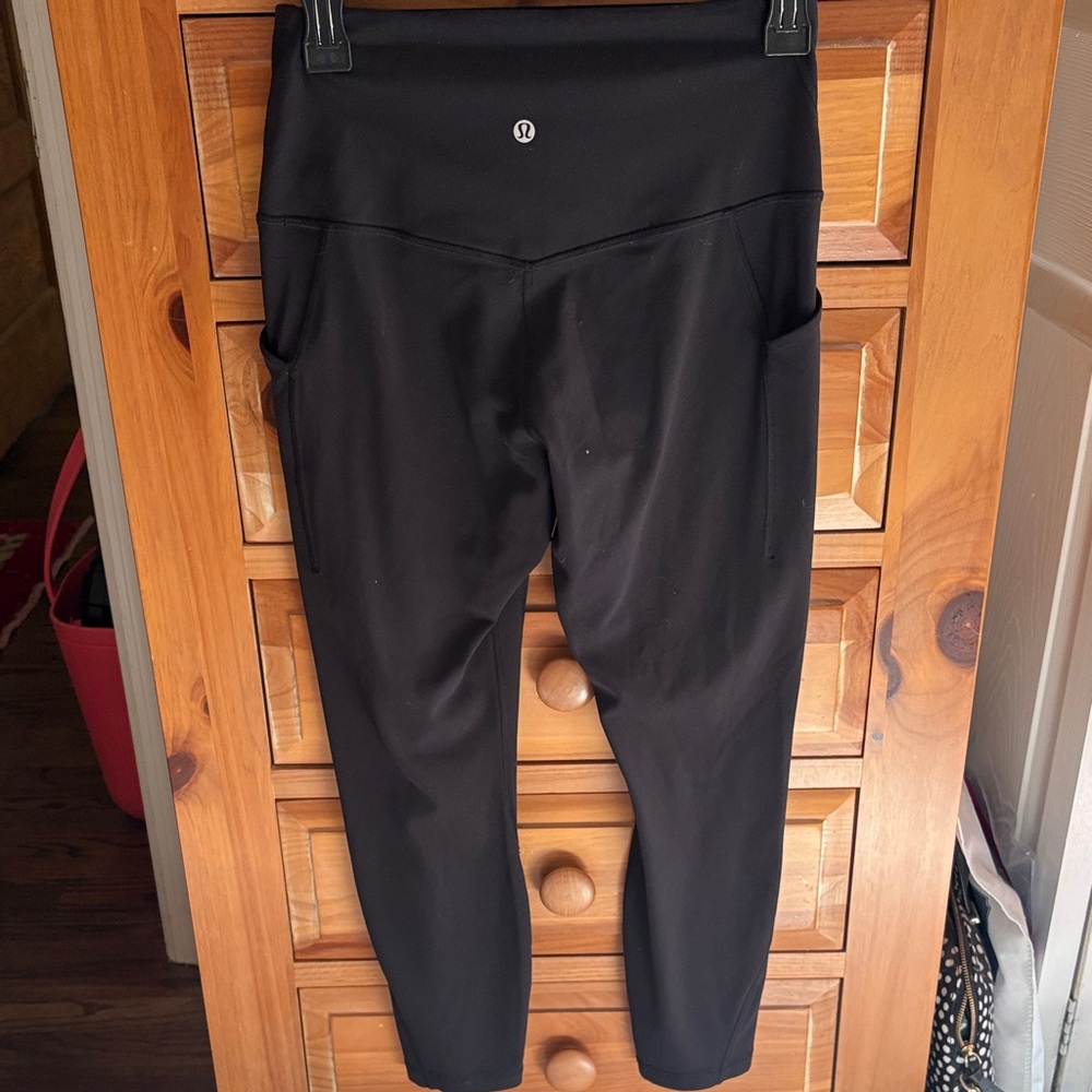 Lululemon black capris workout leggings - Picture 2 of 7